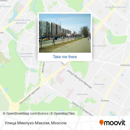 Улица Миклухо-Маклая map