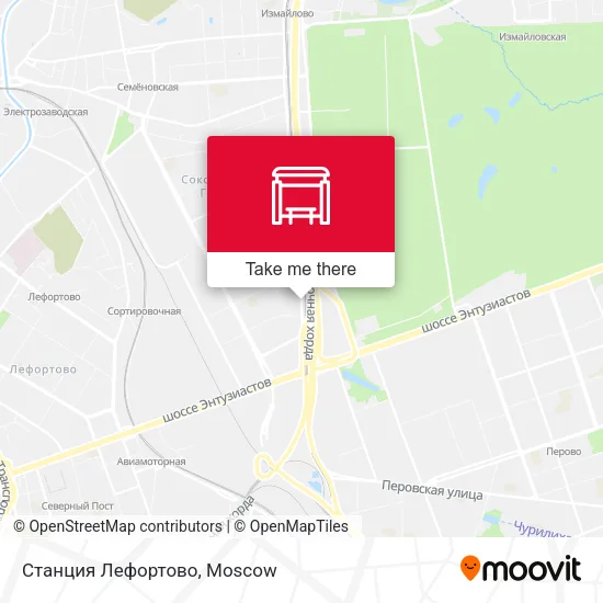 Станция Лефортово map