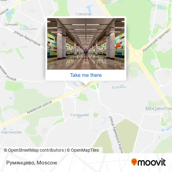 Румянцево map