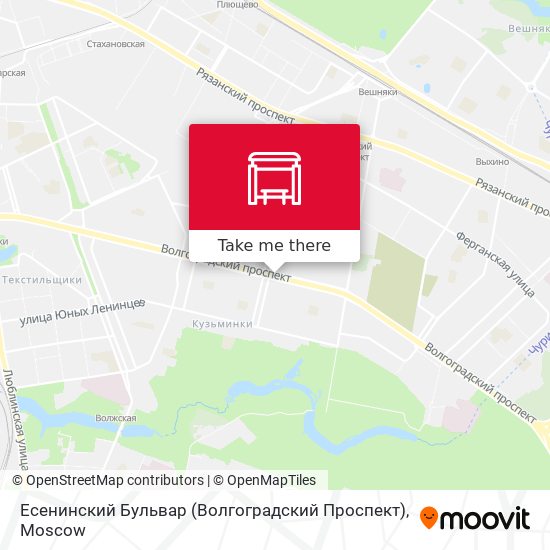 Есенинский Бульвар (Волгоградский Проспект) map