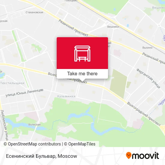 Есенинский Бульвар map