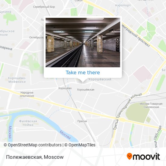Полежаевская map