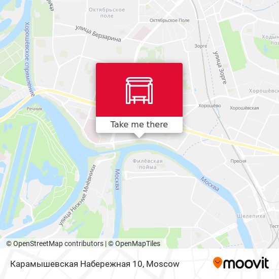 Карамышевская Набережная 10 map