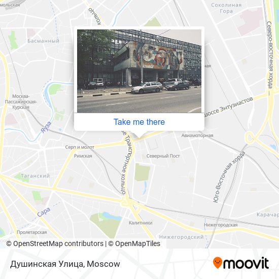 Душинская Улица map