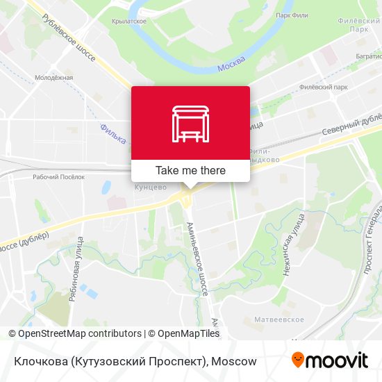 Клочкова (Кутузовский Проспект) map