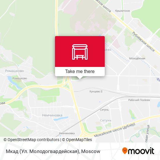 Мкад (Ул. Молодогвардейская) map