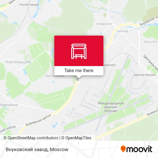 Внуковский завод map