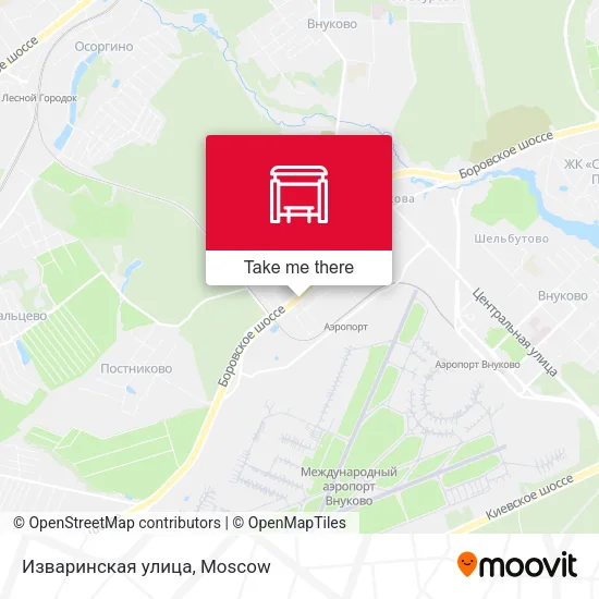 Изваринская улица map