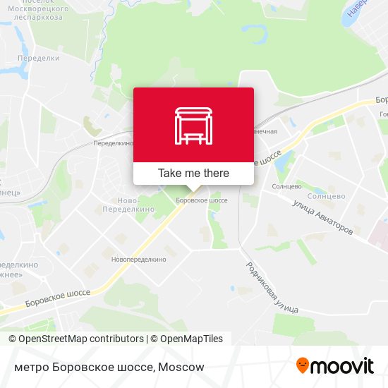 метро Боровское шоссе map