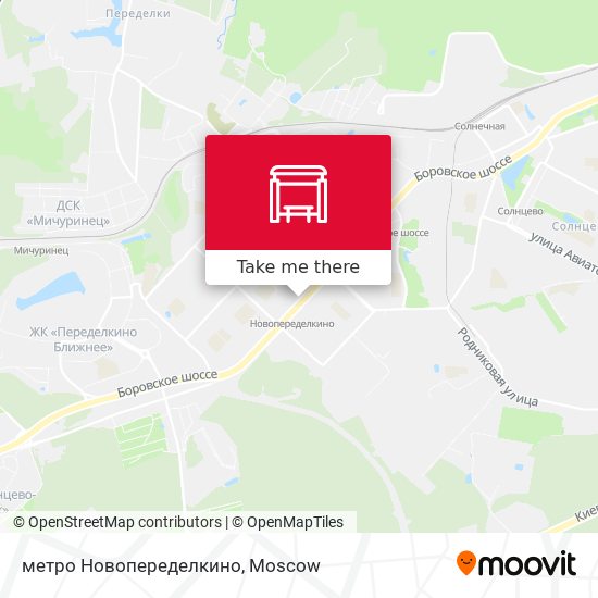 метро Новопеределкино map