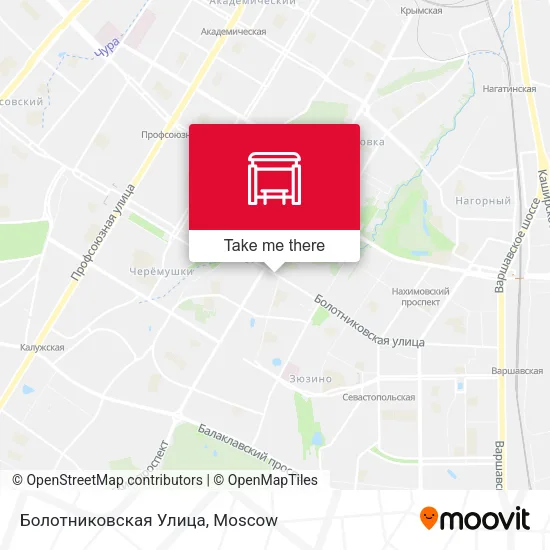 Болотниковская Улица map
