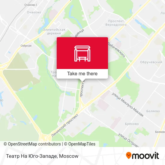Театр На Юго-Западе map