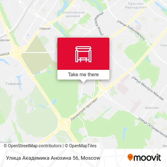 Улица Академика Анохина 56 map