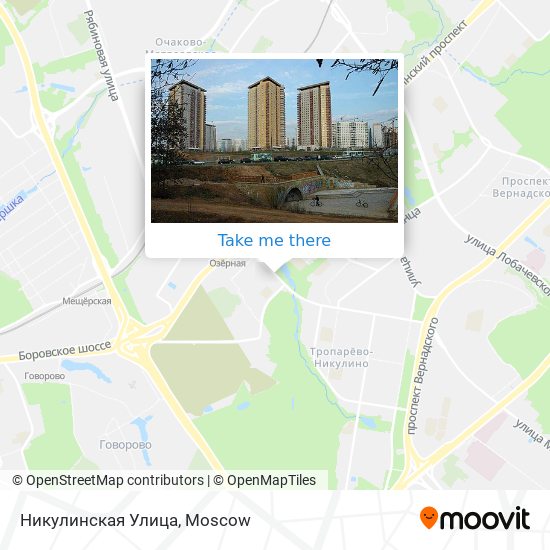 Никулинская Улица map