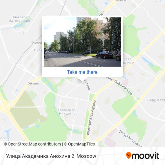 Улица Академика Анохина 2 map