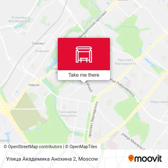 Улица Академика Анохина 2 map