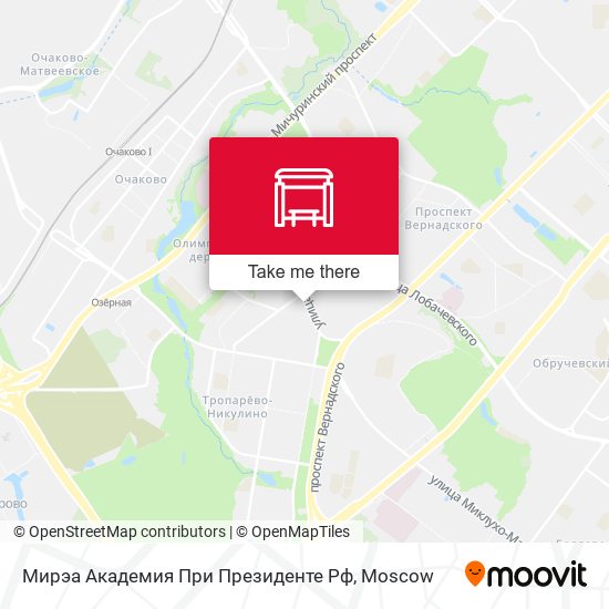 Мирэа Академия При Президенте Рф map