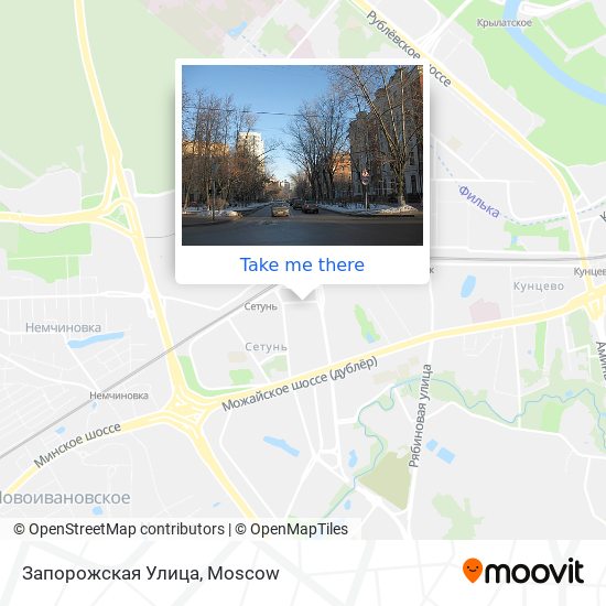 Запорожская Улица map