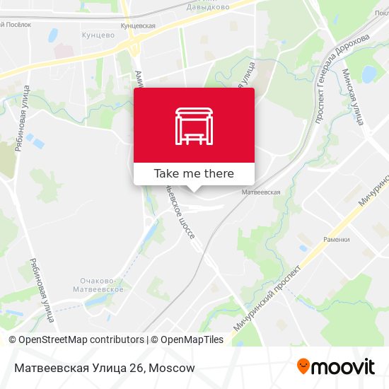 Матвеевская Улица 26 map