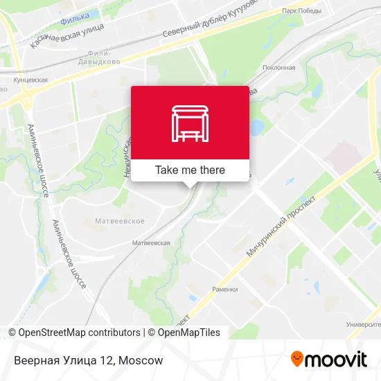 Веерная Улица 12 map