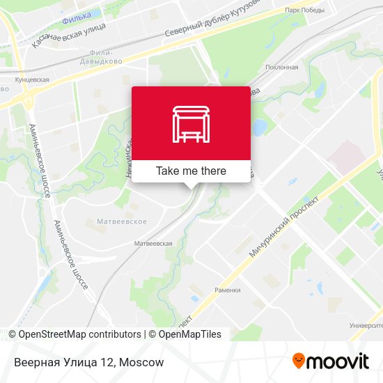Веерная Улица 12 map