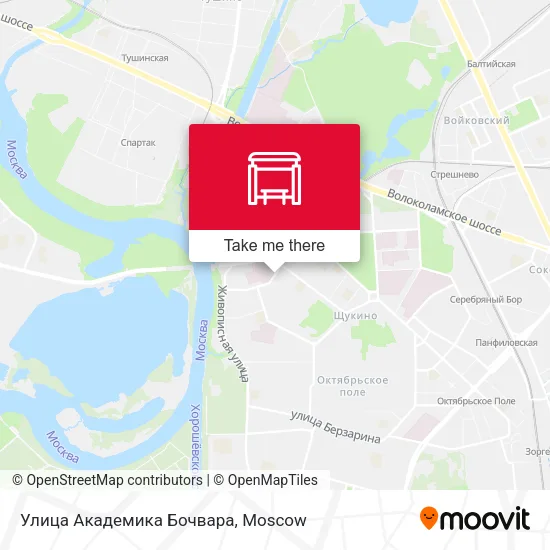 Улица Академика Бочвара map