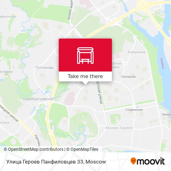 Улица Героев Панфиловцев 33 map
