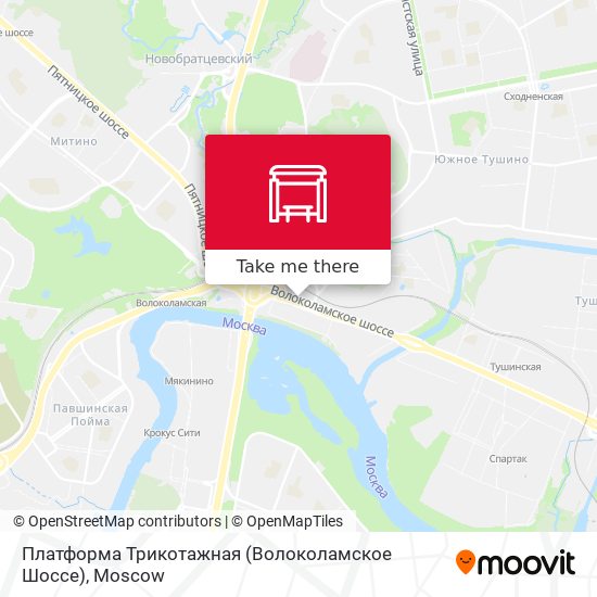 Платформа Трикотажная (Волоколамское Шоссе) map