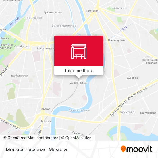Москва Товарная map