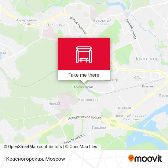 Красногорская map