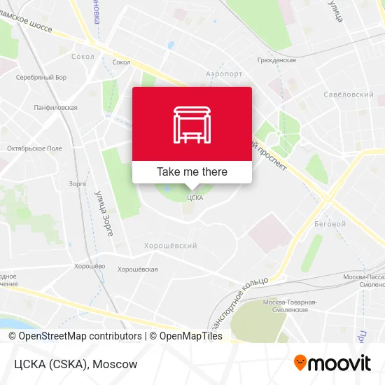 ЦСКА (CSKA) map