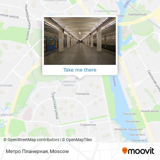 Метро Планерная map