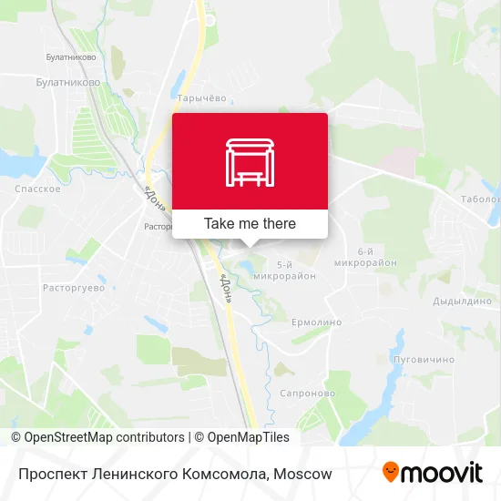 Проспект Ленинского Комсомола map