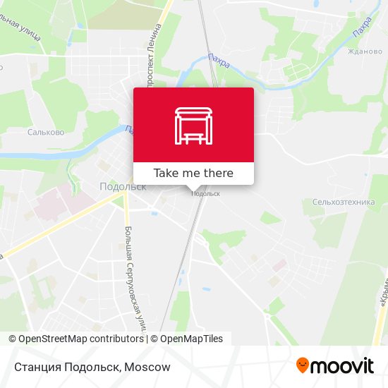Станция Подольск map