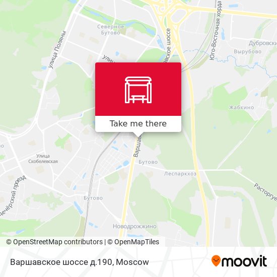 Варшавское шоссе д.190 map