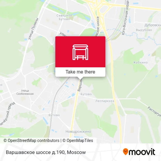 Варшавское шоссе д.190 map