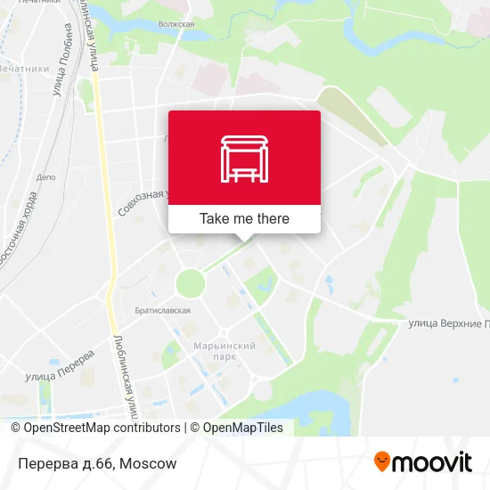 Перерва д.66 map