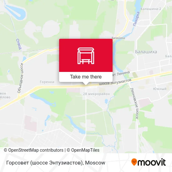Горсовет (шоссе Энтузиастов) map