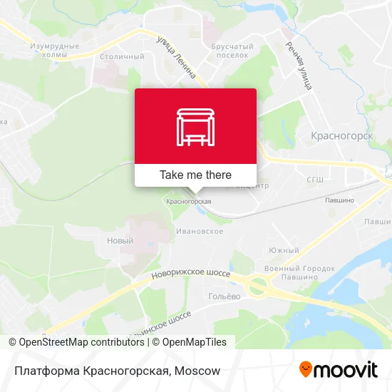 Платформа Красногорская map