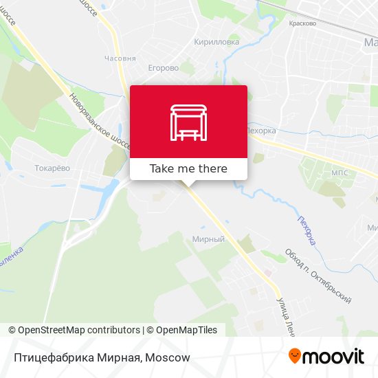 Птицефабрика Мирная map