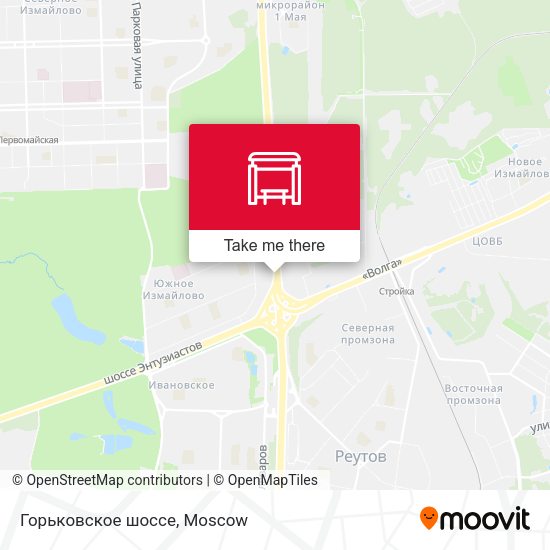 Горьковское шоссе map