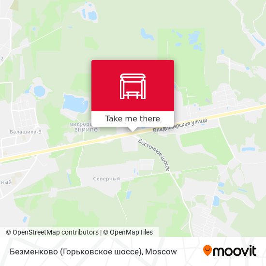 Безменково (Горьковское шоссе) map