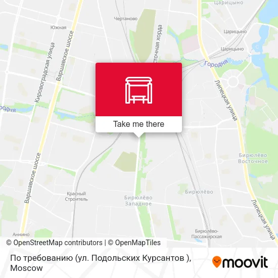 По требованию (ул. Подольских Курсантов ) map