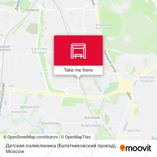Детская поликлиника (Булатниковский проезд) map
