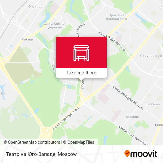 Театр на Юго-Западе map