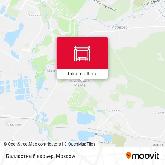 Балластный карьер map