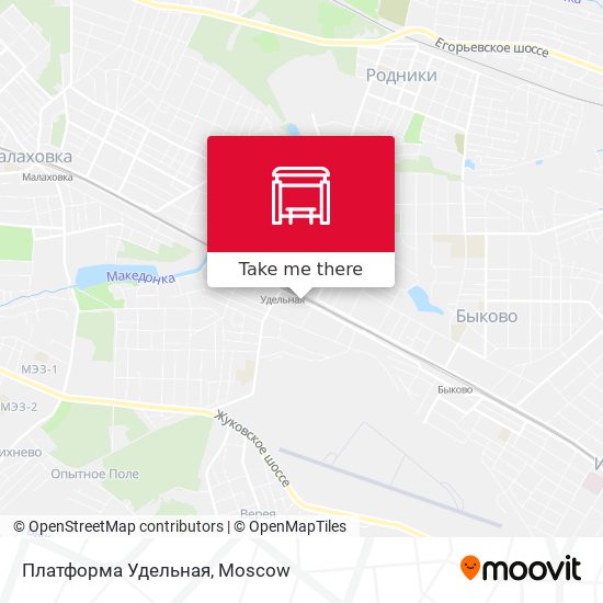 Платформа Удельная map