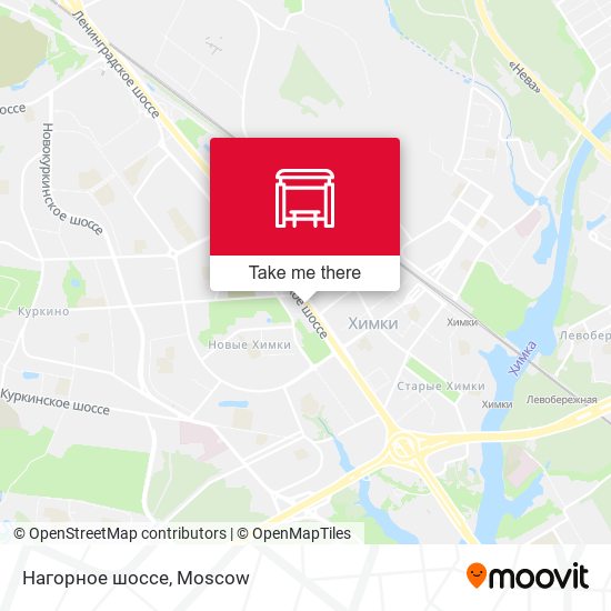 Нагорное шоссе map