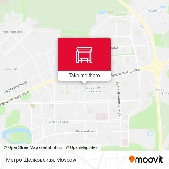 Метро Щёлковская map