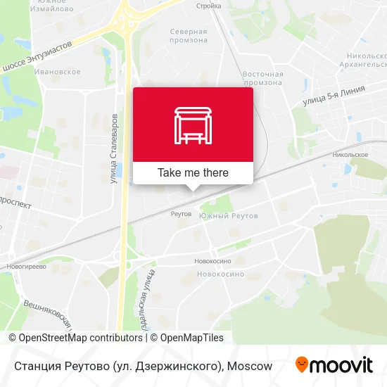 Станция Реутово (ул. Дзержинского) map